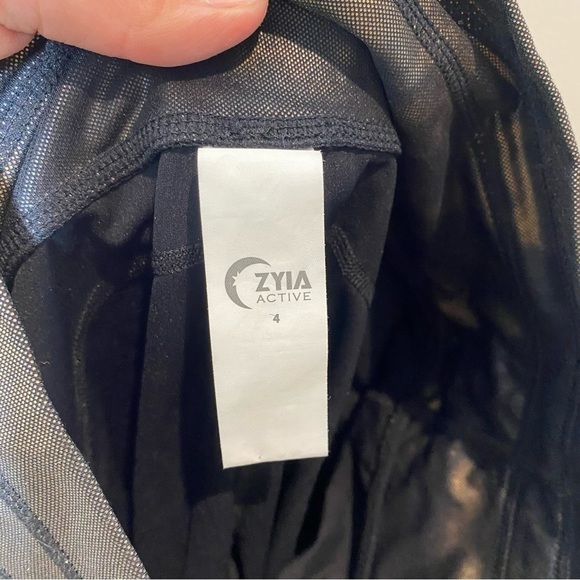 Zyia Bronze Metallic Hendrix Pocket Leggings size 4 - Picture 11 of 14